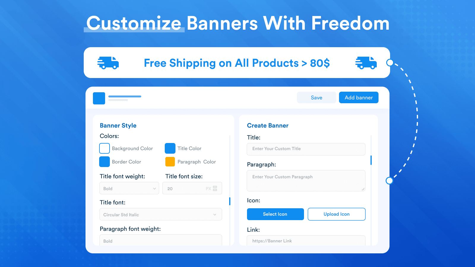 Product Page Banners & Bars