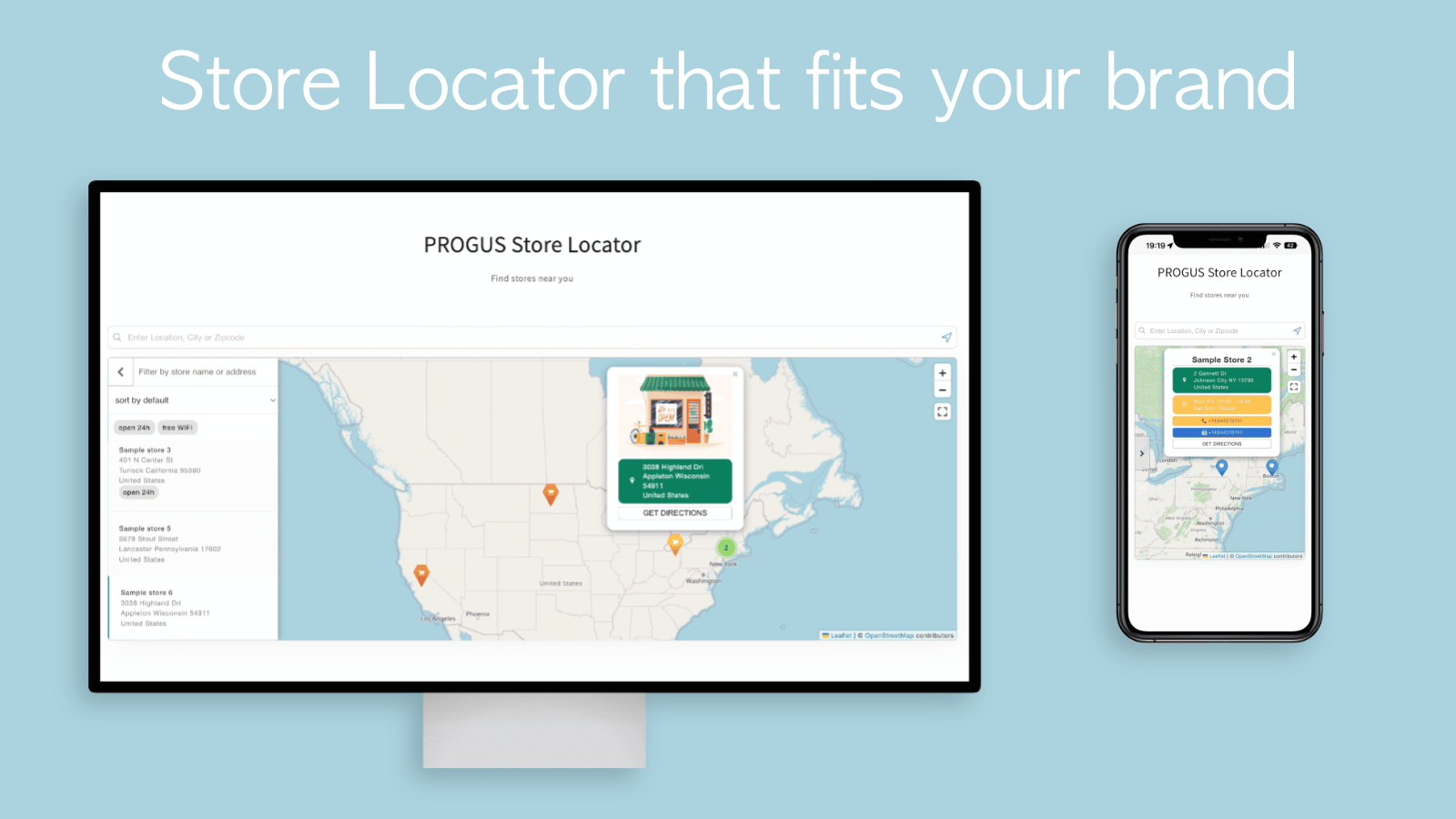 Store Locator ‑ No API KEY