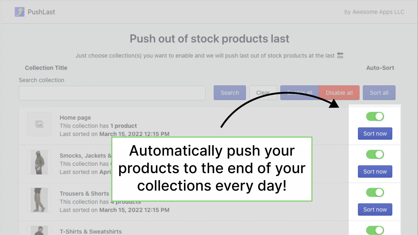 PushLast: Sold Out Push Last