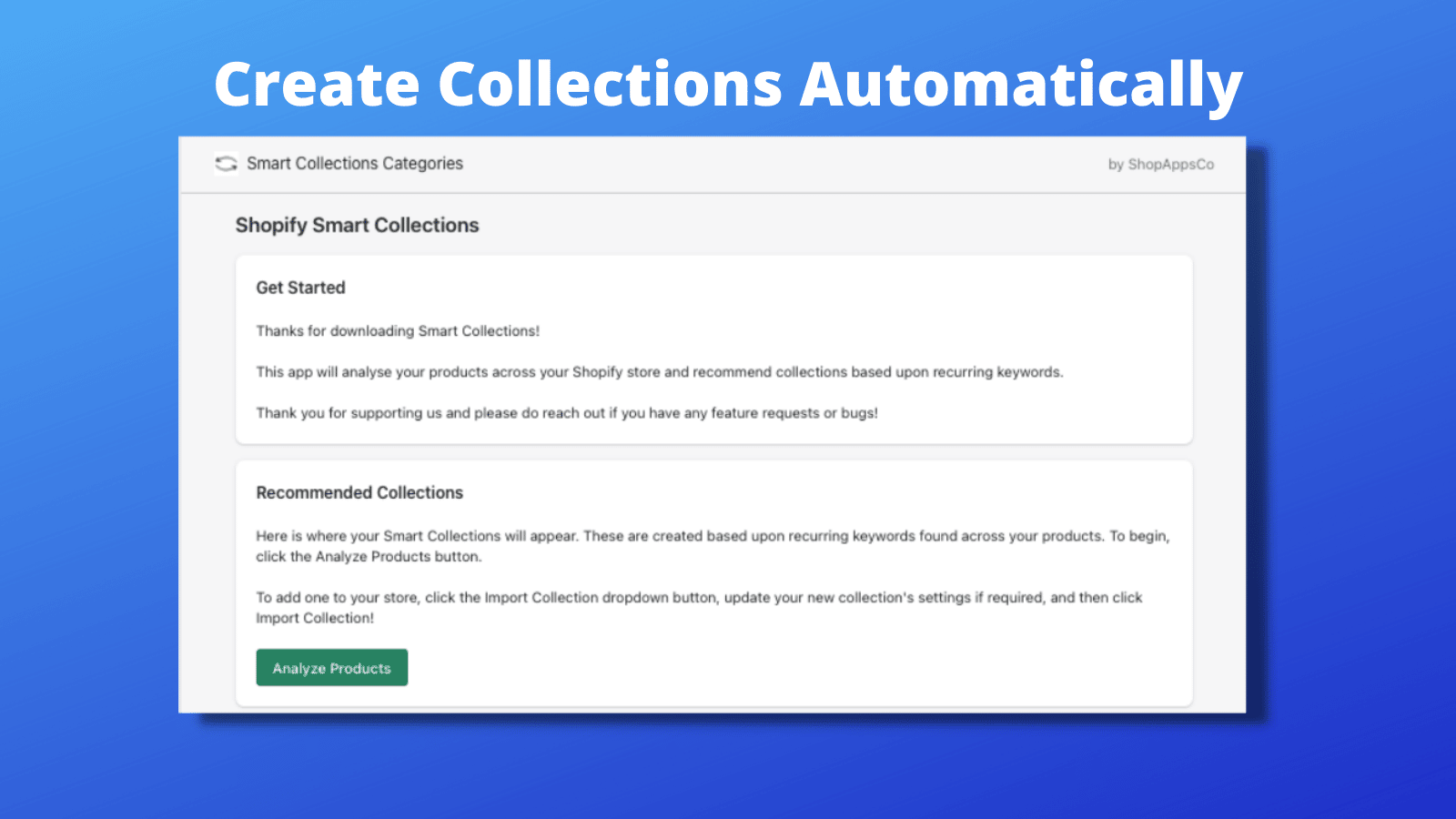 Categories for Collections Ai