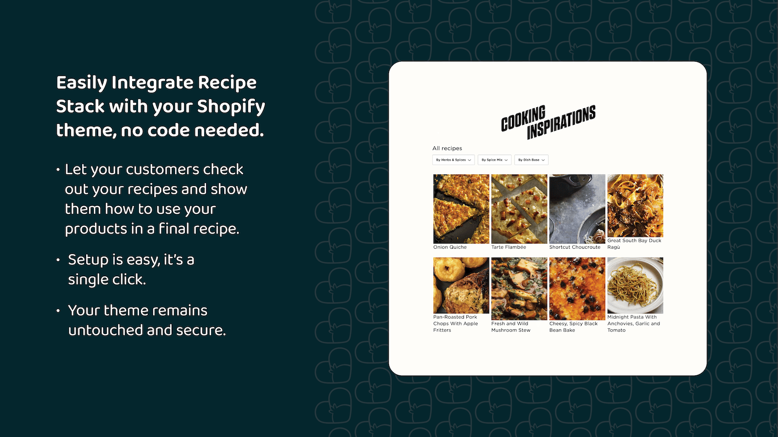 Recipe Stack—Sell with Recipes