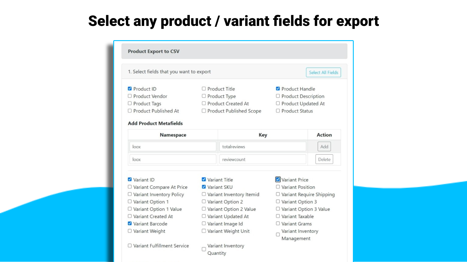 Product Data Exporter Pro