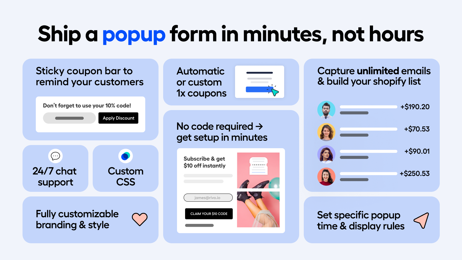 EMAIL POP UPS | Opt‑In Popups