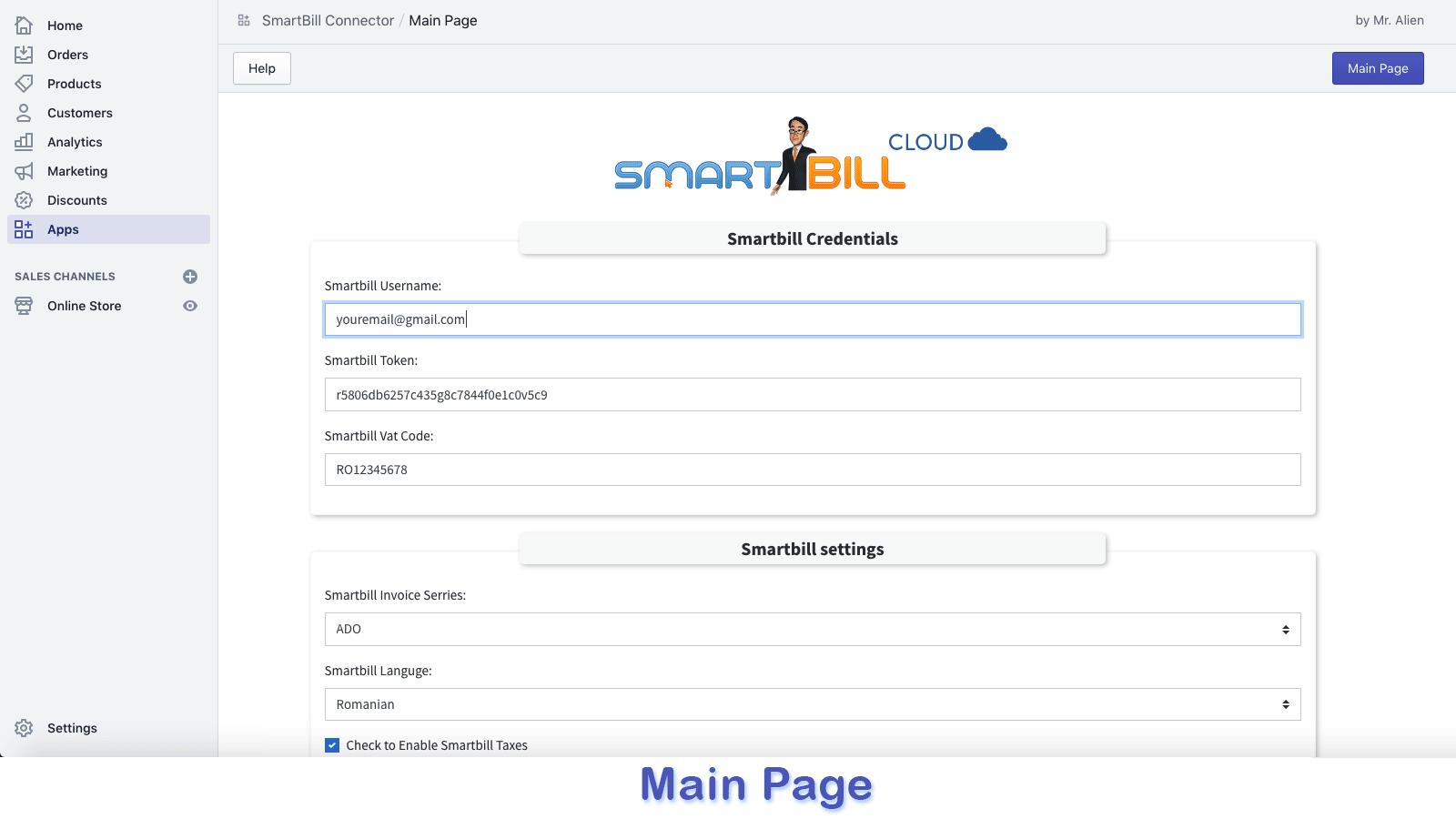 SmartBill Connector
