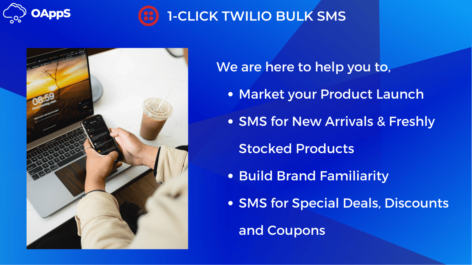 1‑Click Twilio Bulk SMS