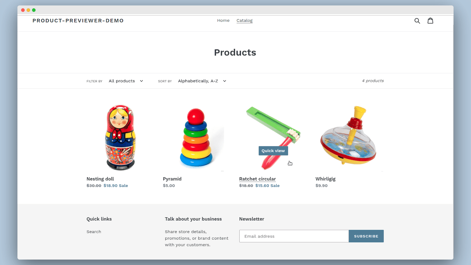 Product Previewer