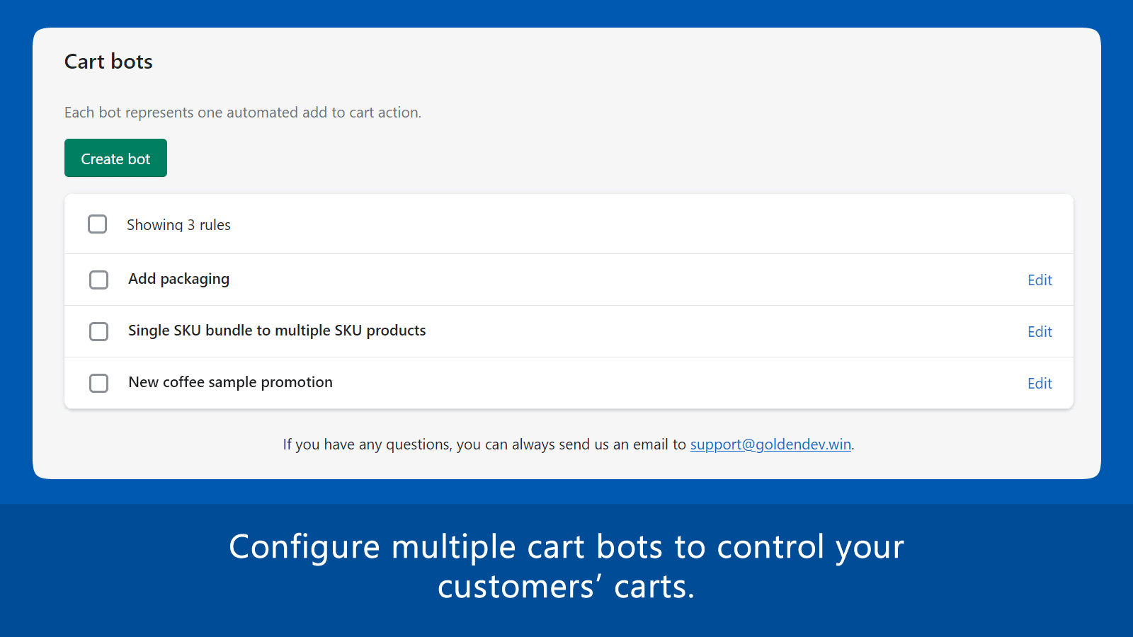CartBot: Auto add to cart