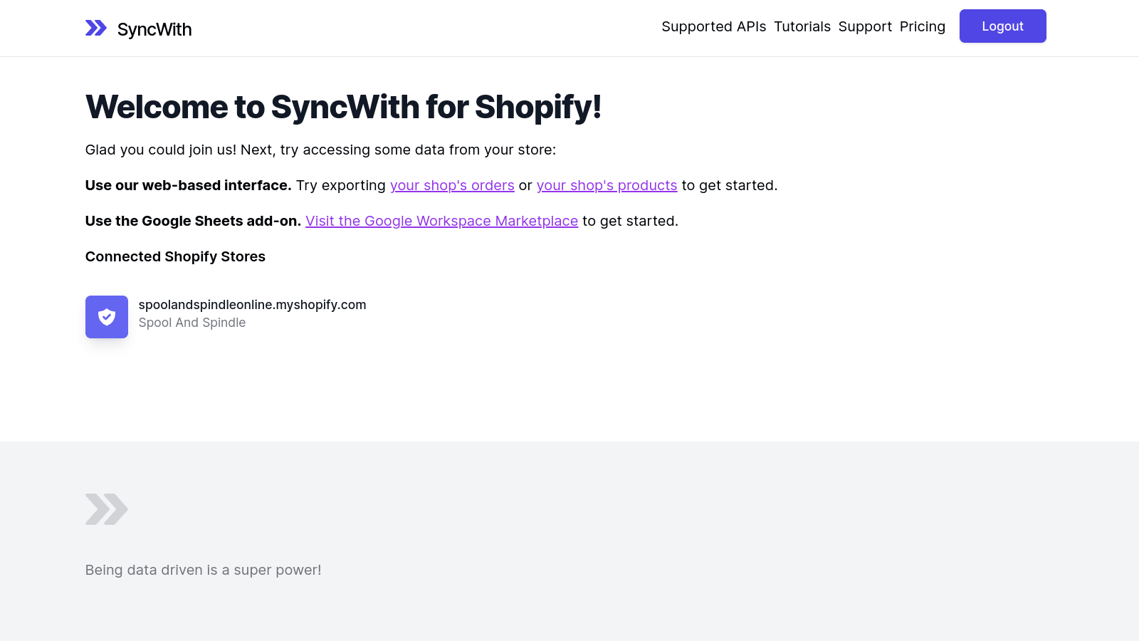SyncWith Data Export Reports