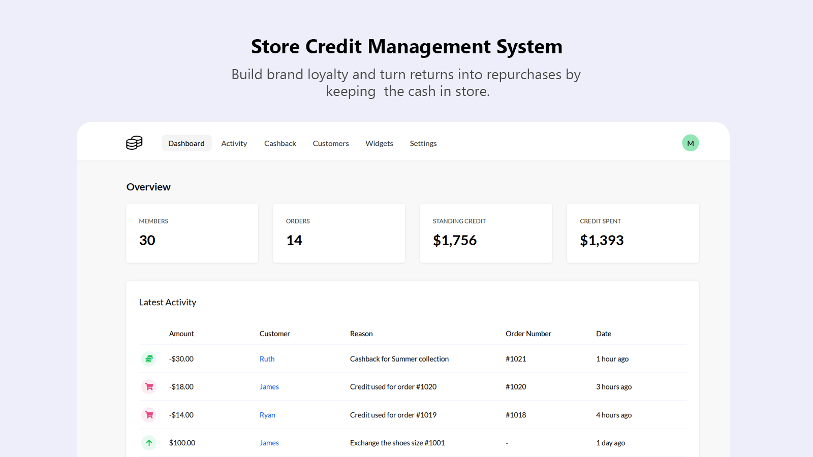 CreditsYard — Store Credit