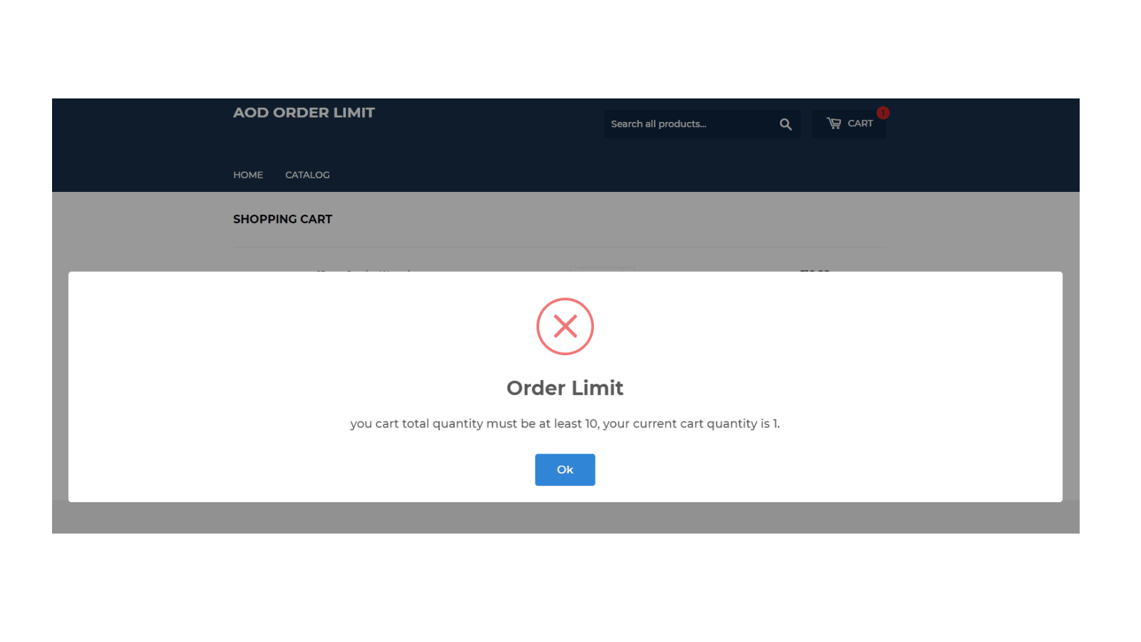 Order Limits (Min‑Max)