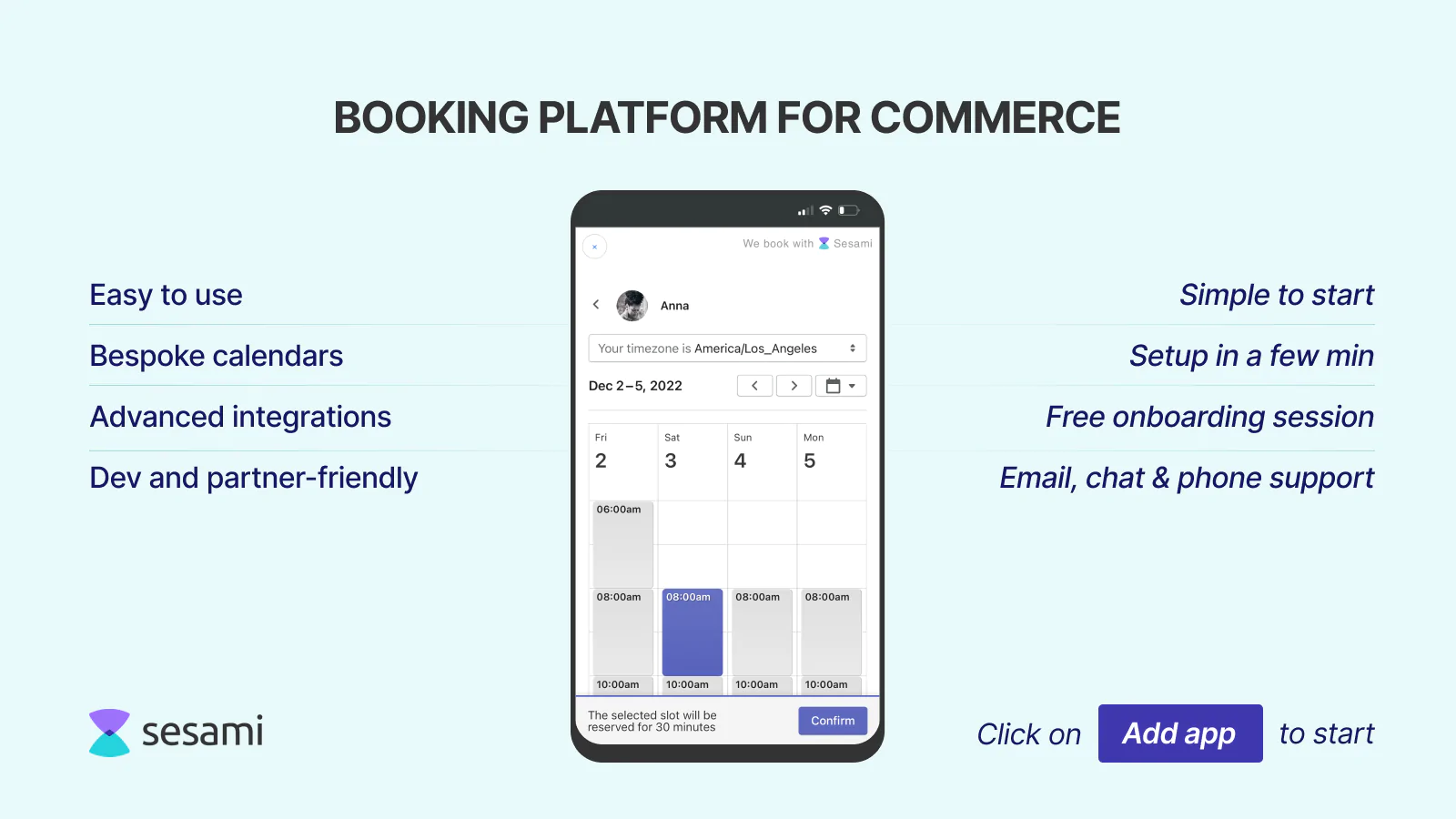 Sesami: Appointment Booking Shopify App