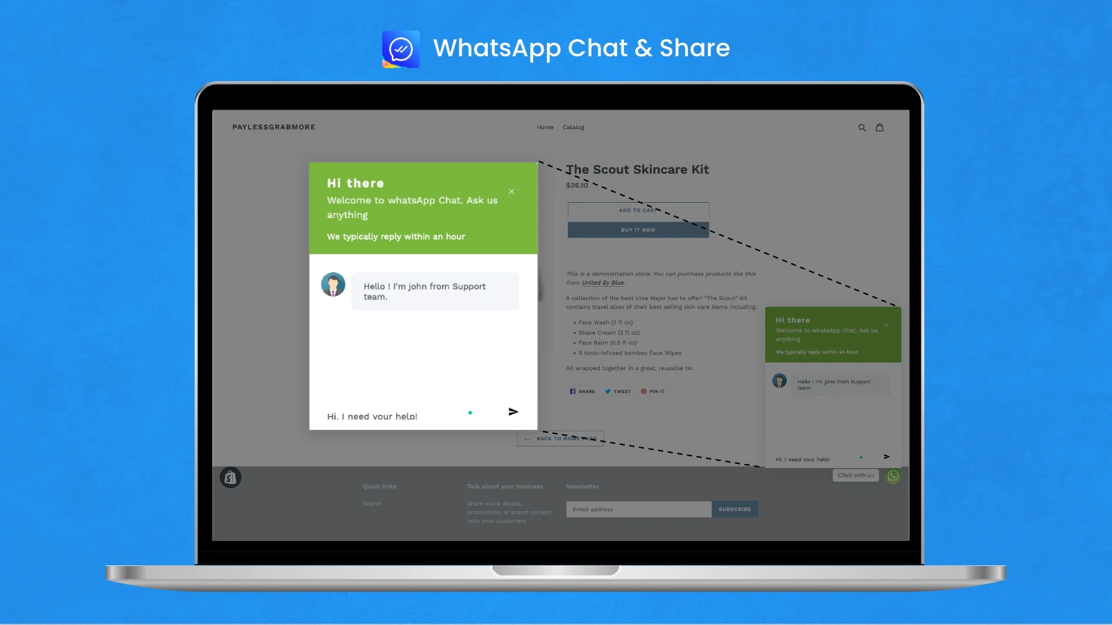 Whatsy: WhatsApp Chat & Share Shopify App